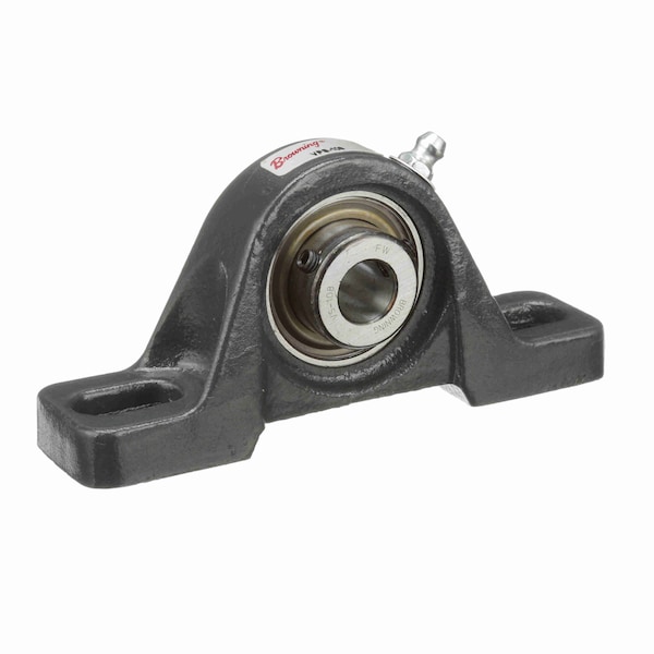 Mounted Ball Bearing, Two Bolt Pillow Block, High Base, Setscrew, #VPS108